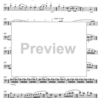 Konzert for horn and string orchestra op.107 [set of parts] - Double Bass