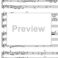 Three Part Sinfonia No. 6 BWV 792 E Major - Score