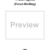 Forest-Birdling, Op 89, No 1