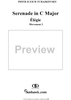 Serenade for String Orchestra in C major (C-dur). Movement III, Elegia - Score