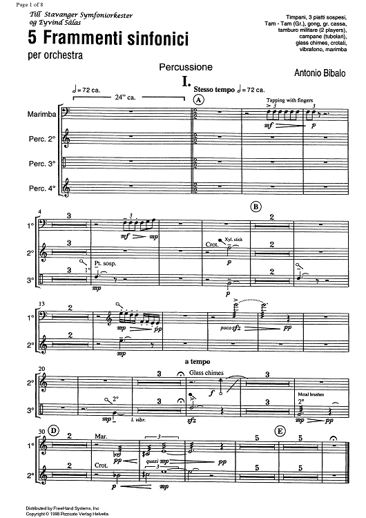 5 Frammenti sinfonici