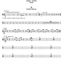 Suite for string orchestra and percussion - Percussion 2