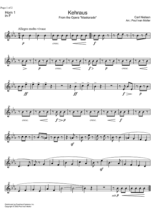 Kehraus - Horn in F 1