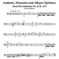 Andante, Menuetto and Allegro Spiritoso - Trombone