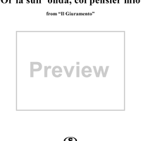 Or là sull' onda, col pensier mio, from "Il Giuramento"