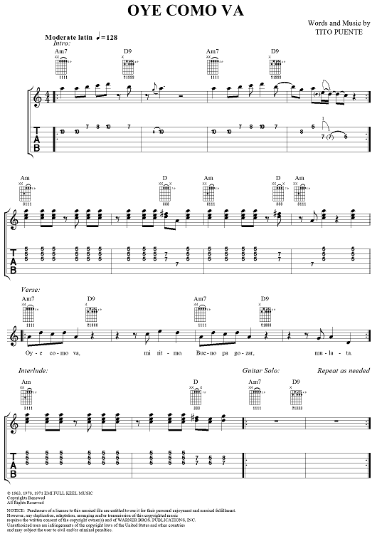 Oye Como Va