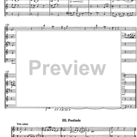 Prélude, Passacaille et Postlude - Score