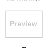 Piano Trio in C major - Violin