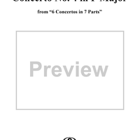 Concerto No. 4 in G Major from "6 Concerti Grossi" - From "6 Concertos in 7 Parts" - Bass