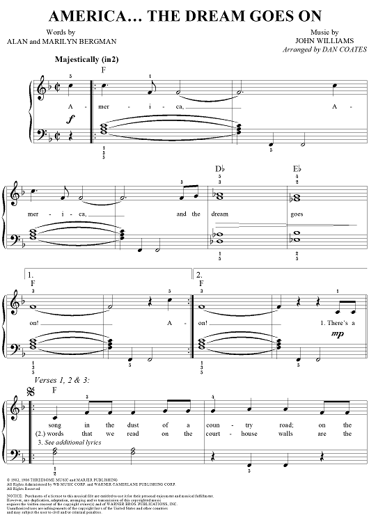 America... The Dream Goes On