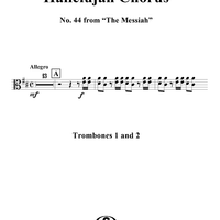 Hallelujah Chorus - Trombones 1 & 2