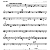 Royal Fireworks Suite - Horn in F (plus optional part for Trombone)