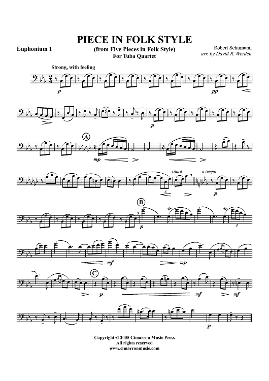 Piece in Folk Style - Euphonium 1 BC/TC
