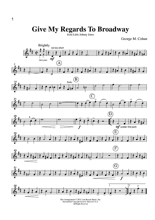 Music for Four, Collection No. 2 - Early Pop Favorites - Part 2 Flute, Oboe or Violin