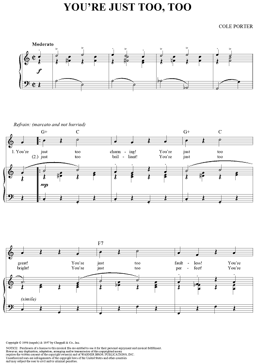 You're Just Too, Too