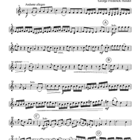 For Unto Us a Child Is Born - from The Messiah - Part 2 Flute, Oboe or Violin