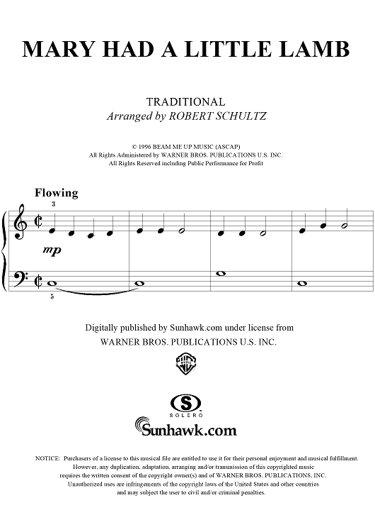 Mary Had a Little Lamb