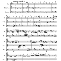 Hymnal Variations - for woodwind trio - Score
