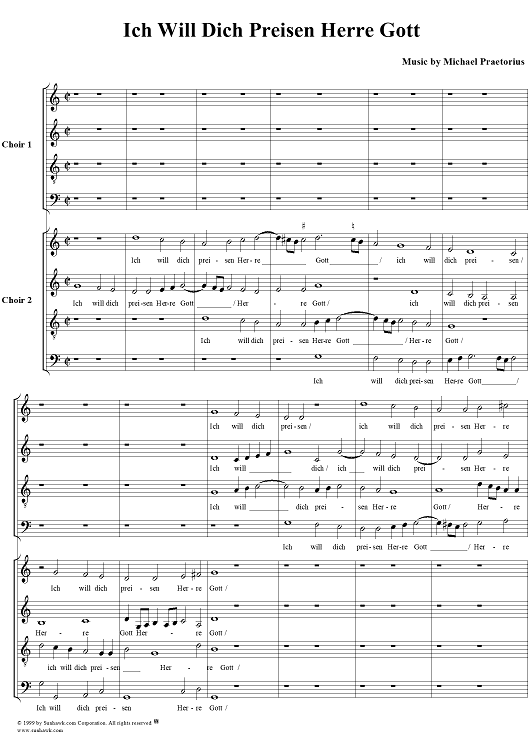 Ich will dich preisen Herre Gott