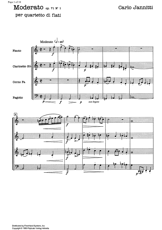 Moderato Op.71 No. 1 - Score