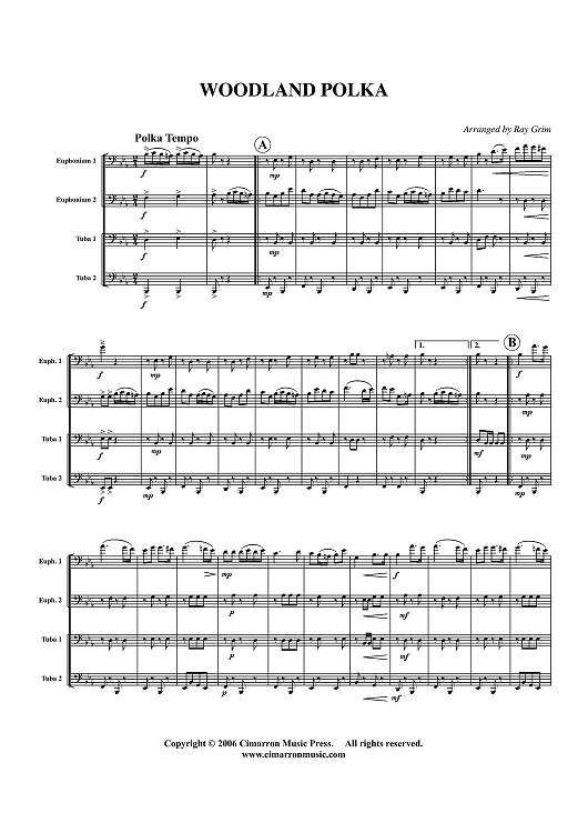 Woodland Polka - Score