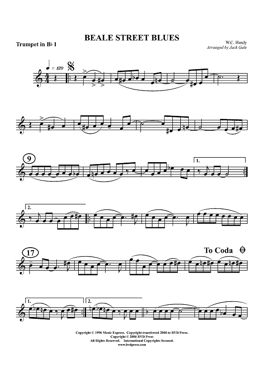 Beale Street Blues - Trumpet 1