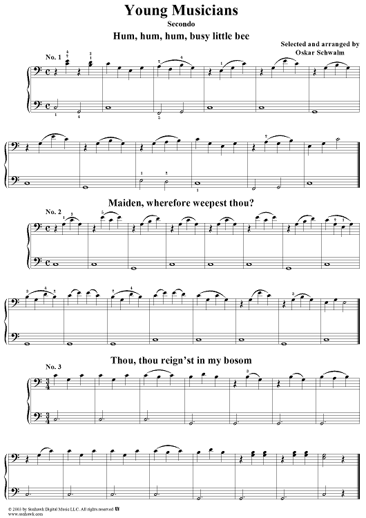Young Musicians, Part 1, Nos. 1 - 19