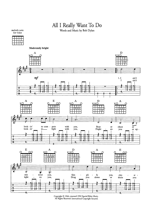 All I Really Want To Do