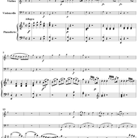 Piano Trio in G Major, HobXV/15 - Piano Score