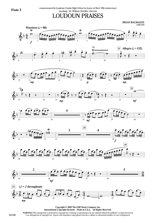 Loudoun Praises - Flute 2