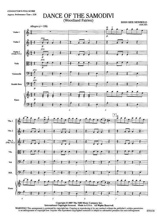 Dance of the Samodivi (Woodland Fairies) - Score
