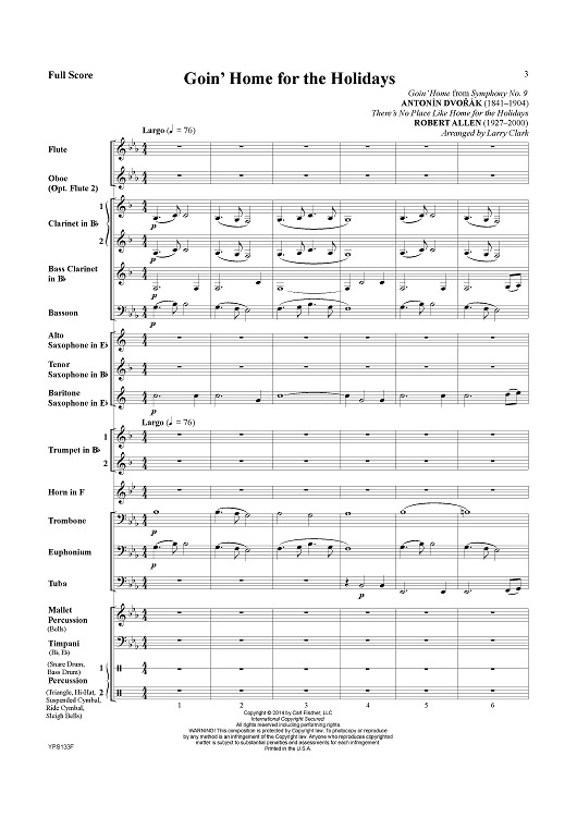 Goin' Home For the Holidays - Score