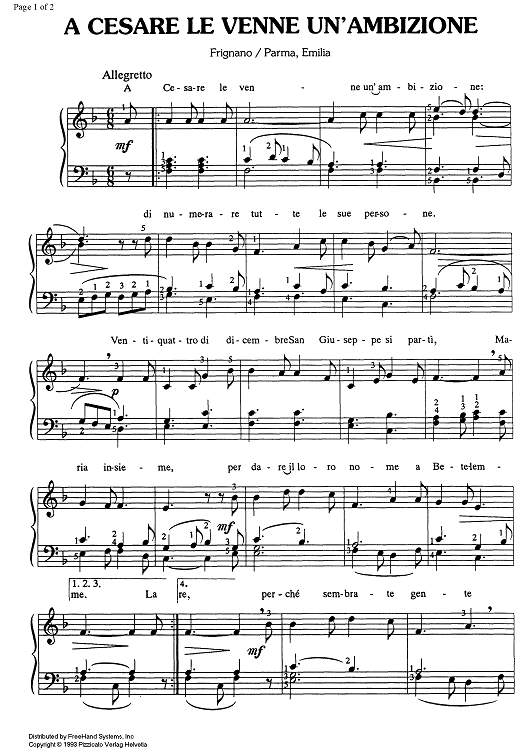 A Cesare le venne un'ambizione (Emilia)