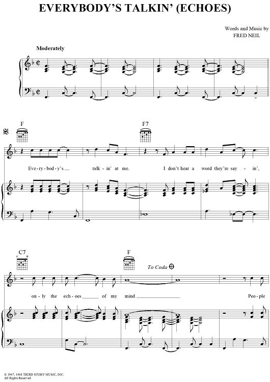 Everybody's Talkin' (Echoes)