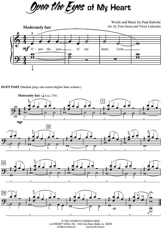 Open the Eyes of My Heart