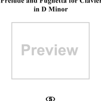 Prelude and Fughetta in D Minor  (BWV 899)