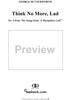 Six Songs from 'A Shropshire Lad', No. 4, Think No More Lad
