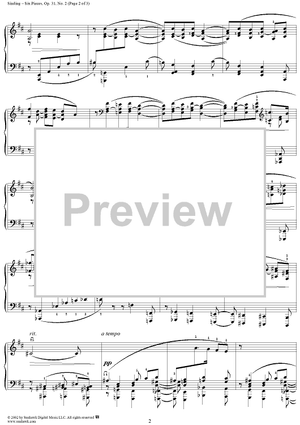 Six Pieces, Op. 31 No.II, Albumblatt, Feuille d'Album (Album leaf)