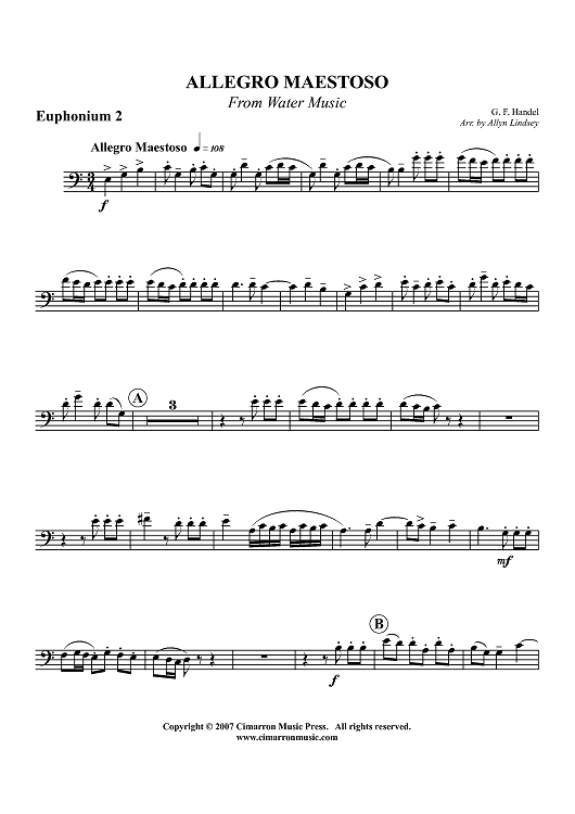 Allegro Maestoso - Euphonium 2