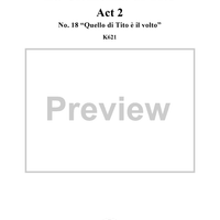 "Quello di Tito è il volto", No. 18 from "La Clemenza di Tito", Act 2 (K621) - Full Score