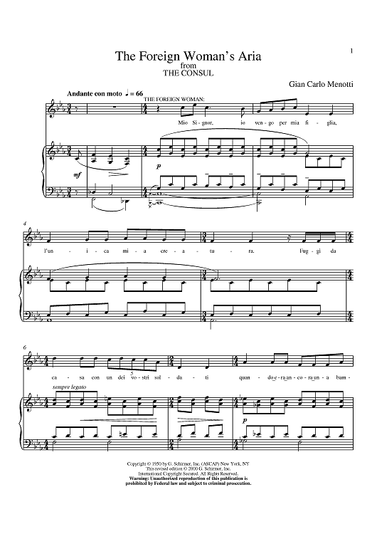 The Foreign Woman's Aria