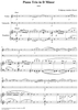 Piano Trio in D Minor K442 - Piano Score