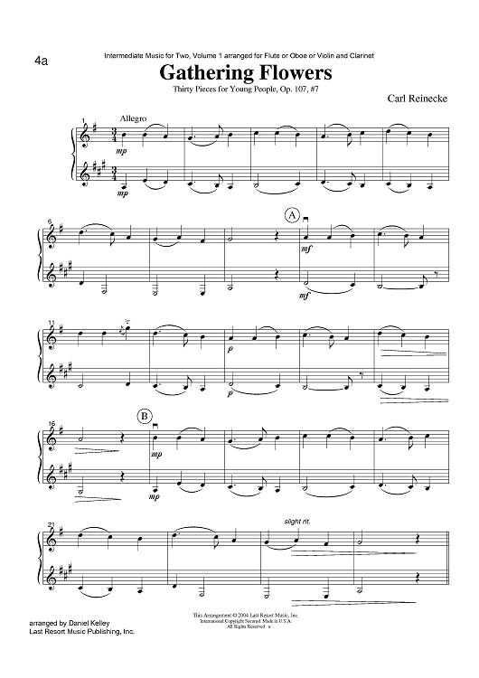 Gathering Flowers - Thirty Pieces for Young People, Op. 107, #7