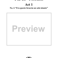 Pia de' Tolomei, Act 1, No. 6: Duettino - "Fra queste braccia un solo istante" - Score