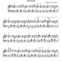 Waltz in G Major, Op. 39, No. 15