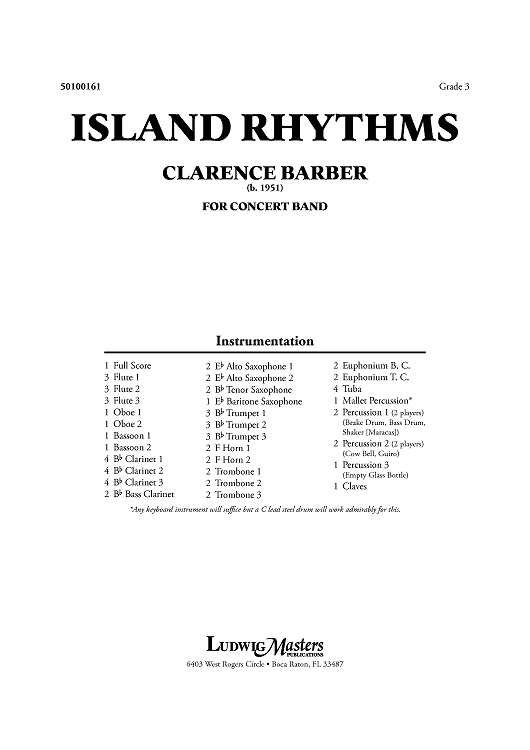 Island Rhythms - Score