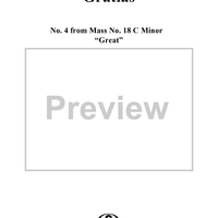 Gratias - No. 4 from Mass no. 18 in C minor ("Great")   - K427 (K417a)