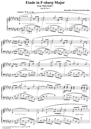 Etude in F-sharp Major, Op. 42, No. 4