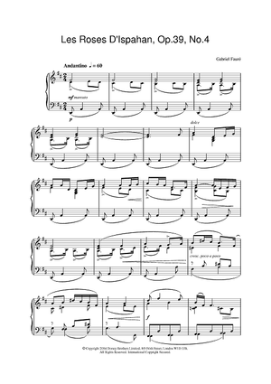 Les Roses D'Ispahan, Op.39, No.4