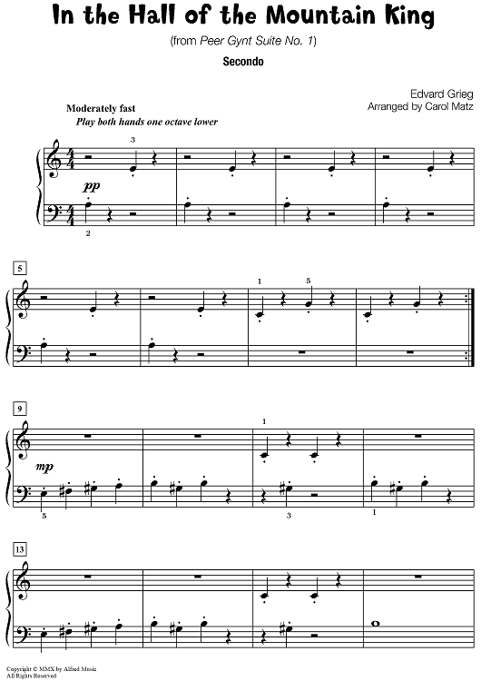 In the Hall of the Mountain King